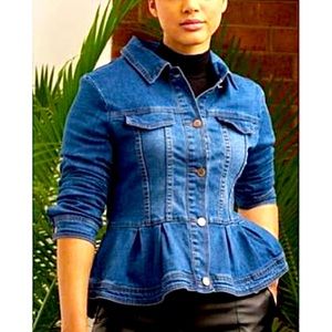 Ruffled Denim Jacket